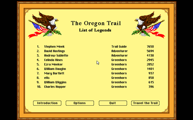 The Oregon Trail Deluxe Screenshot