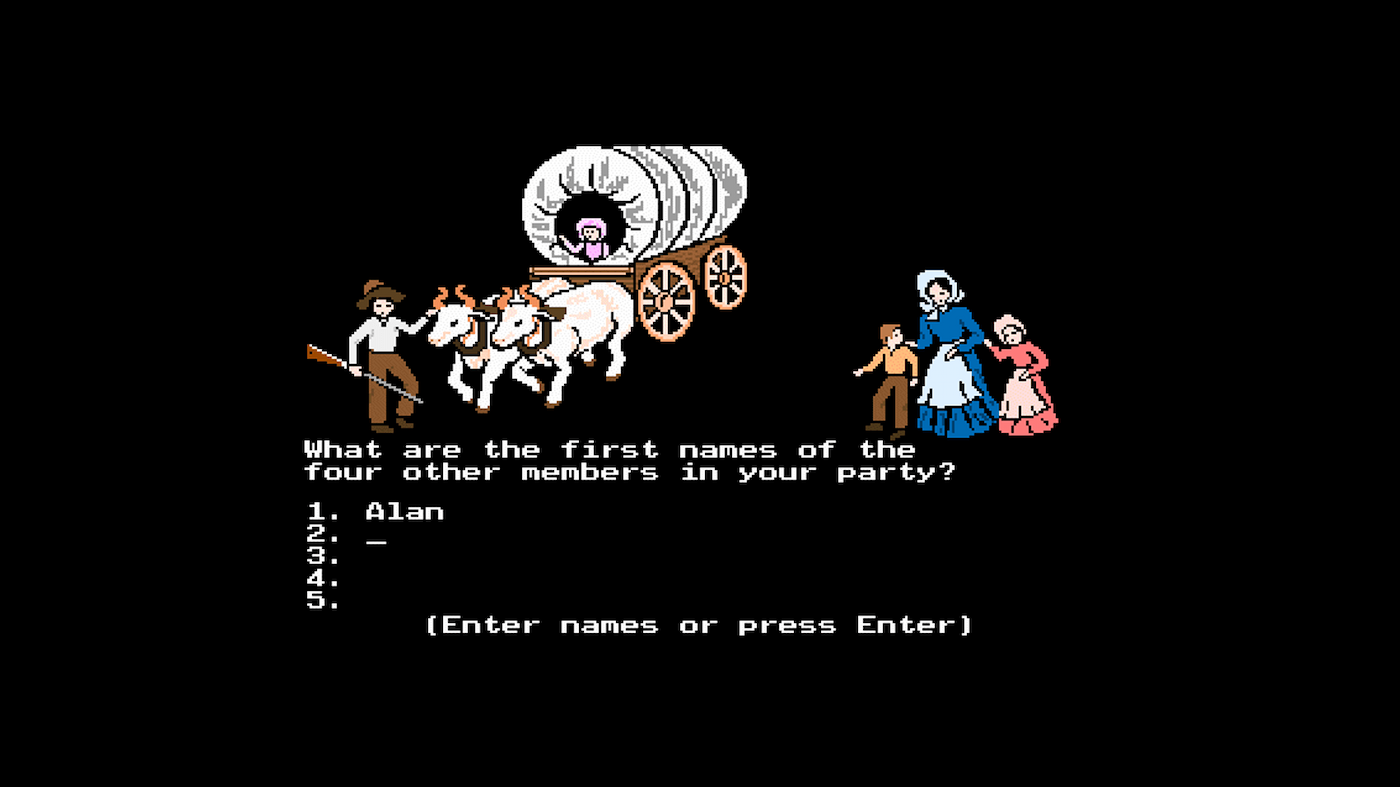 Oregon Trail Game screenshot