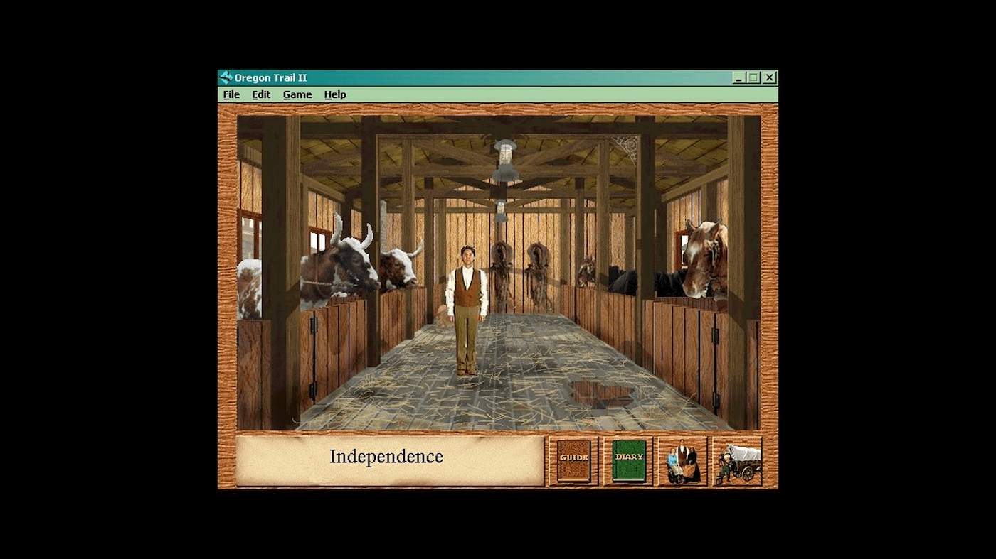 Oregon Trail Game screenshot