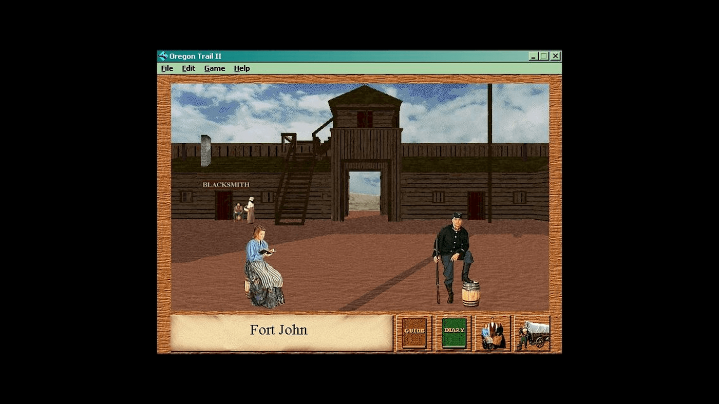 Oregon Trail Game screenshot