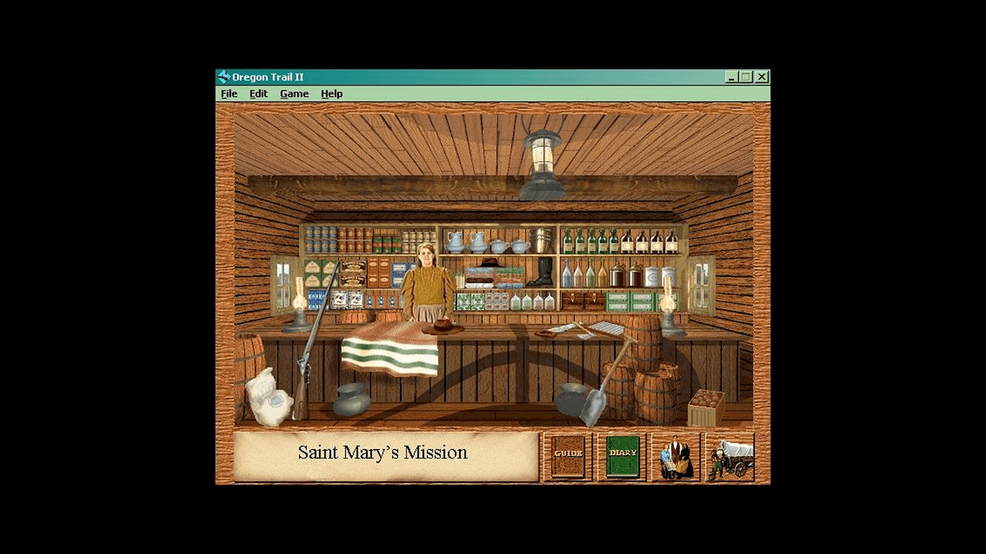 Oregon Trail Game screenshot